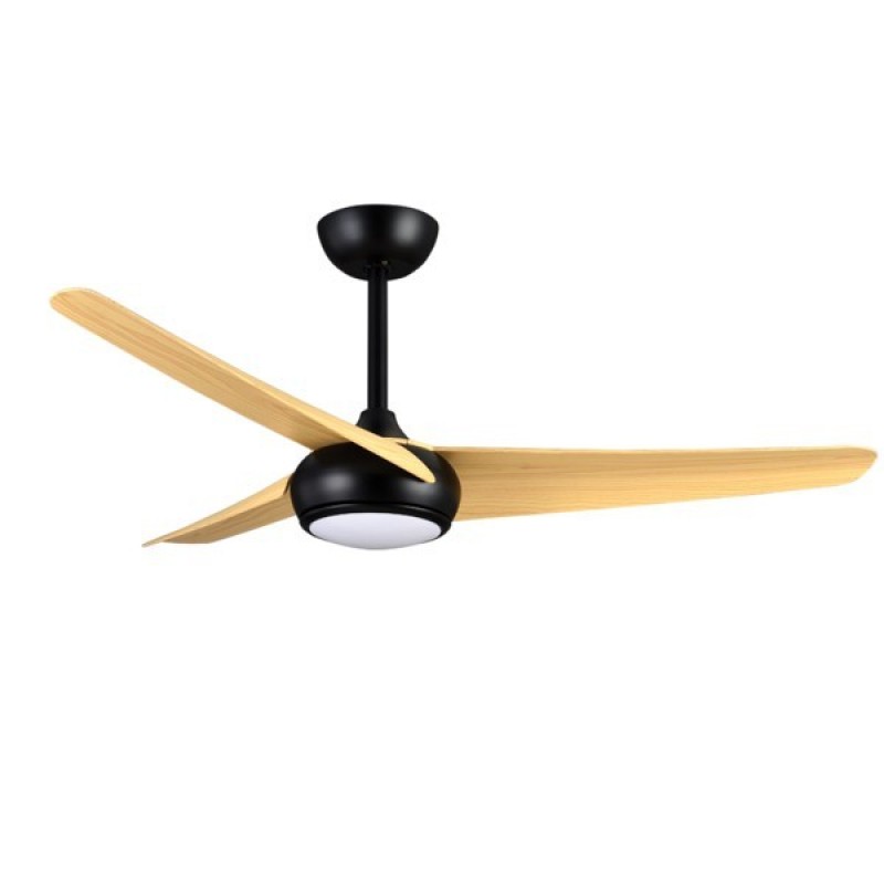 DECORATIVE BLACK CEILING FAN WITH 3 WOODEN BLADES Φ132 35W DC ΜΟΤΕΡ WITH LED LIGHT 24W AND REMOTE CONTROL 300-25089 DECORATIVE BLACK CEILING FAN WITH 3 WOODEN BLADES Φ132 35W DC ΜΟΤΕΡ WITH LED LIGHT 24W AND REMOTE CONTROL 300-25089
