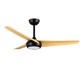 DECORATIVE BLACK CEILING FAN WITH 3 WOODEN BLADES Φ132 35W DC ΜΟΤΕΡ WITH LED LIGHT 24W AND REMOTE CONTROL 300-25089 DECORATIVE BLACK CEILING FAN WITH 3 WOODEN BLADES Φ132 35W DC ΜΟΤΕΡ WITH LED LIGHT 24W AND REMOTE CONTROL 300-25089